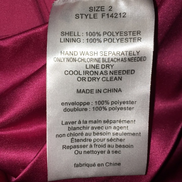 David’s Bridal satin dress - Picture 7 of 7